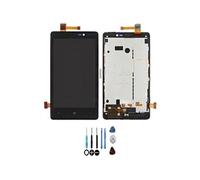 Ecran LCD & Vitre tactile Noir Assemblés Sur Châssis Pour Nokia Lumia 820