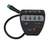 Écran LED Contrôleur de lumière 36 V 48 V 5 broches Connecteur pour vélo électrique Vélo électrique Scooter avec indicateur de batterie Changement de vitesse IP65 Boîtier ABS étanche Guidon Montage