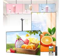 Écran LED D'affichage Dynamique 2K, Wi-Fi Et Télécommande, Panneau D'affichage Intérieur Ultra-fin Suspendu, Affichage Publicitaire, 1GB+32GB, Compatible Wi-Fi, HDMI, USB Et RJ45(43in)