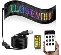 Ecran LED flexible APP BT Ecran publicitaire pour voiture Ecran autocollant intelligent pour véhicule Ecran souple IP65 Etanche Ecran flexible Pouvant être plié à volonté Personnalisation de l'image C