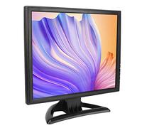 Écran LED HD, Moniteur PC 17 Pouces télécommandé avec Deux Haut-parleurs, Interface Multimédia HD pour Caméras de sécurité de Jeu. (Prise UE Maximum 30W)