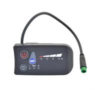 Écran LED S810 pour vélo électrique, panneau de commande 24 V/36 V/48 V avec mémoire de vitesse, écran étanche en ABS pour guidon de 222 mm, noir (24 V)