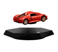 Écran lévitation magnétique flottant à 360° avec ouverture de porte réaliste, économie d'énergie, décoration de bureau pour les amateurs de voitures et cadeaux techniques (rouge)