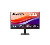 ECRAN LG 24 dalle IPS Noir 5ms 16:9 1920x1080 120Hz 250cd/m2 1500:1 HDR 10 HDMI Pied Inclinable Black Stabilizer Flicker Safe VESA 100x100 / 24U411A-B