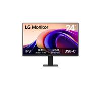 ECRAN LG 24 Noir IPS 16:9 5ms 2560x1440 100Hz 250cd/m2 HDR 10 HDMI USB Type-C Sortie Casque Black Stabilizer Mode Lecture VESA 100x100 Pied inclinable