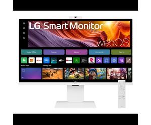 Écran LG 32U850SA-W 31.5" 4K UHD LED 3840x2160 5ms IPS 178°/178° avec haut-parleurs intégrés, hub USB et réglage en hauteur - Blanc
