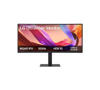 ECRAN LG 34 IPS Noir 21:9 5ms 3440x1440 100Hz 300cd/m2 HDMI Display Port USB-C LAN Pied réglab haut réglab haut pivot