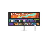 ECRAN LG Smart Monitor 34 VA Blanc 21:9 5ms 3440x1440 100Hz 300cd/m2 Incurvé 1800R HDMI USB LAN HPs Ecran réglab inclinaison