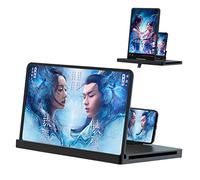 Écran loupe 3D Horizontal ou Vertical for téléphone Portable avec télécommande, HD, for vidéos et Films(Black,14Inch)