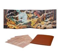 Écran Maître de Jeu DND 5e - Écran du MJ / DM Screen D&D en Faux Cuir 3D avec Inserts Personnalisables - Donjon et Dragon/Dungeons & Dragons Accessoires de Maître de Jeu/Cadeau pour JdR/Jeu de Rôle