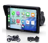 Écran Moto 5 Pouces CarPlay, Android Auto sans Fil, GPS, Bluetooth Trans EQ | Écran Tactile Étanche, Siri, Appels Mains Libres, Navigation, Installation Facile, Pour Moto