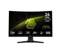 Écran MSI MAG-242C 23.6" FHD LCD Incurvé 1500R, 1920x1080, VA 180Hz 1ms MPRT, HDMI 2.0b/DisplayPort 1.2a, DCI-P3 91.5%, Noir