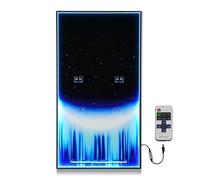 Écran mural compatible avec Lego 75257 Millenium Falcon, panneau arrière de 3 mm et 4 supports en forme de U avec éclairage LED, montage facile, décoration d'intérieur créative