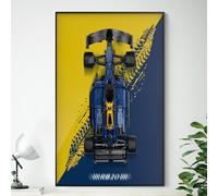 Écran mural pour Lego Technic Oracle Red Bull Racing RB20, support mural pour modèle 42206 (modèle non inclus), montage facile et peu encombrant, décoration d'intérieur créative