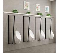 Écran mural pour urinoir en acier inoxydable - 2 pièces - Idéal pour les toilettes commerciales