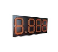 Écran numérique LED d'extérieur de 24 pouces, panneau d'affichage du prix de l'huile, Format 8.888, for locaux commerciaux, maison, Garage Commande facile