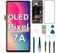 Écran OLED de rechange pour Google Pixel 7A avec cadre tactile LCD Digitizer Kit d'outils de réparation complet pour modèle G0DZQ GWKK3 GHL1X G82U8 (prise en charge des empreintes digitales)