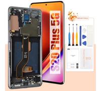 Écran OLED de rechange pour Samsung Galaxy S20 Plus 5G Écran LCD SM-G986, SM-G986F avec cadre (avec fonction d'empreintes digitales) (Noir)