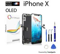 Écran OLED - OUISMART - iPhone X - Noir - Kit d'outils inclus - Remplacement facile