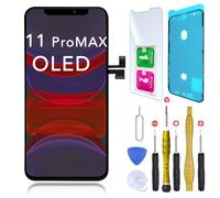 Ecran OLED Remplacement pour iPhone 11 Pro Max, Joint d'Ecran, Verre Trempe +Kit