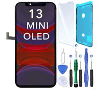Ecran OLED Remplacement pour iPhone 13 Mini avec Joint d'ecran verre trempé +Kit