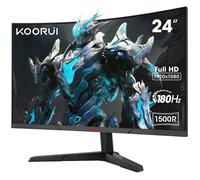 KOORUI 27'' Ecran PC Gamer 180hz Incurvé 1500R, Moniteur PC Dalle VA, Résolution FHD (1080P), DCI-P3 90%, Inclinaison réglable, Prend en Charge HDMI2.0/DP1.2