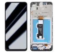 Motorola Écran original LCD E40/E30 – vitre tactile avec châssis – gris clair