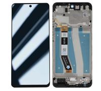 Motorola Écran original G14 – LCD + vitre tactile (avec châssis) – Gris clair