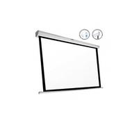 iggual Écran de Projection 92" Pouces Électrique Enroulable - Panoramique 16:9 - Chute Réglable - Télécommande et Interrupteur Aux - Adapté Mur/Plafond - Compatible 4k et Tout Projecteur (203x114 cm)