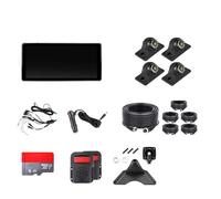 Écran Partagé 10.36 Pouces 4CH Alarme BSD Angle Mort Enregistreur Vidéo DVR Intégré Caméra 170 ° AHD1080P Camping-Car/Camion/Bus Voiture Vue Arrière Caméra(64G TF Card,2 BSD add 4pcs 879)
