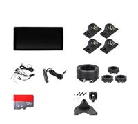 Écran Partagé 10.36 Pouces 4CH Alarme BSD Angle Mort Enregistreur Vidéo DVR Intégré Caméra 170 ° AHD1080P Camping-Car/Camion/Bus Voiture Vue Arrière Caméra(128G TF Card,Monitor add 4pcs 879)