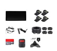 Écran Partagé 10.36 Pouces 4CH Alarme BSD Angle Mort Enregistreur Vidéo DVR Intégré Caméra 170 ° AHD1080P Camping-Car/Camion/Bus Voiture Vue Arrière Caméra(64G TF Card,1 BSD add 4pcs 879)