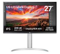 Écran PC 4K 27 pouces - LG - 3840x2160 UHD - IPS - DisplayHDR 400 - DCI-P3 95% - USB-C - Inclinable