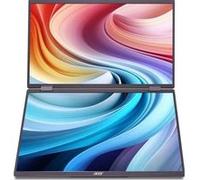 acer Double Écran Portable Pliable PD3 PD163Q 15,6 Pouces, 2 x Full HD 1920 x 1080, 250 CD/m², Noir