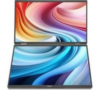 Acer Double Écran Portable Pliable Grand Format PD3 PD193QE I 18.5 Pouces I 2X Full HD 1920 x 1080 I 100Hz I 4 ms I 250 CD/m² I 1xHDMI(1.4) 2xUSB-C(15W) I Noir I PSERIES 16