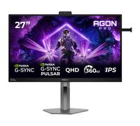 AOC Gaming Moniteur AG276QSG2 27 Pouce 360Hz Fast IPS Dalle, 0.3ms MPRT, HDR10, G-Sync Compatible, Ajustable en Hauteur, Haut-parleurs, USB Hub(2560x1440 HDMI 3X 2.1 TMDS DP 1x 1.4) Noir