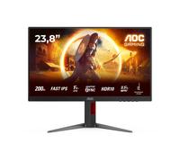AOC Gaming 24G4HA - Moniteur Full HD 24 Pouces, 200 Hz, 1 ms, comp. G-Sync, HDR10 (1920x1080, 2X HDMI 2.0, 1x DisplayPort 1.4) Noir-Rouge
