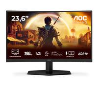 AOC Gaming C24G42E - Moniteur incurvé Full HD 24 Pouces, 180 Hz, 0,5 ms, FreeSync Premium (1920x1080, 1x HDMI 2.0, 1x DisplayPort 1.4) Noir