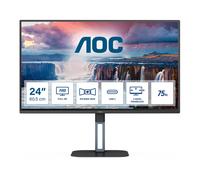 AOC 24V5CE Moniteur FHD 24 ", Haut-Parleur (1920 x 1080, 75 Hz, HDMI, USB-C, hub USB) Noir