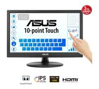 Ecran PC ASUS Touch VT169HE 15.6" 1920 x 1080 Full HD LED Écran tactile Dessus de table Noir