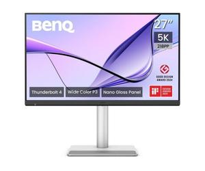 Écran PC BenQ MA270S 27“ 5K Ultra HD 5120x2880 IPS HDR10 blanc, hub USB-C/USB-A, KVM, 2x HDMI 2.1, Thunderbolt 4, haut-parleurs 6 W