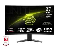 Écran PC courbé Rapid VA - MSI - 27"" (68 6 cm) - FHD 1920 x 1080 - 280 Hz - 0 5 ms - 300 cd/m²