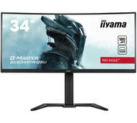 Ecran iiyama, 34" G-Master Red Eagle, VA, Design courbé 1500R, 3440x1440@180Hz, 0.3ms, FreeSync Premium, 500cdm², Speakers, DP, HDMI, USB, réglable en Hauteur, Black Tuner, ecran pc Gamer