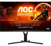 Ecran PC Gamer - AOC - 31,5 - UHD - 144Hz - Dalle Fast IPS - 1ms - Ajustable en hauteur - U32G3X/BK