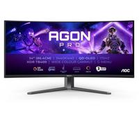 AOC AGON PRO AG346UCD écran plat de PC 86,4 cm (34") 3440 x 1440 pixels Wide Quad HD QD-OLED Noir, Gris