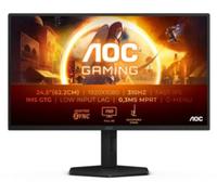 AOC G4 25G4SXU écran plat de PC 62,2 cm (24.5") 1920 x 1080 pixels Full HD LED Noir, Gris