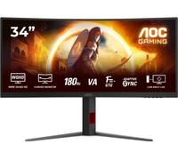 AOC G4 CU34G4 écran plat de PC 86,4 cm (34") 3440 x 1440 pixels Wide Quad HD LED Noir, Rouge