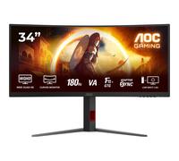 AOC G4 CU34G4 écran plat de PC 86,4 cm (34") 3440 x 1440 pixels Wide Quad HD LED Noir, Rouge
