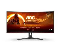 AOC G2 CU34G2XE/BK LED display 86,4 cm (34") 3440 x 1440 pixels Wide Quad HD LCD Noir, Rouge