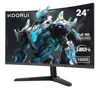 Écran PC Gamer Incurvé - KOORUI - 24 pouces - 180Hz - 1ms - FHD 1920x1080 - Courbure 1500R - Adaptive Sync